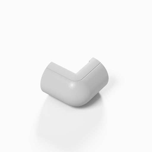 D-Line Trunking - 20x10mm White External Bend