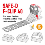 D-Line Fire Clip - Newlec F-Clip 40 (Pack of 50)