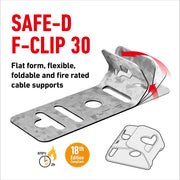 D-Line Fire Clip - Safe-D F-Clip 30 (Pack of 100)