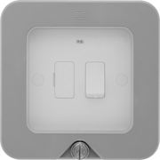 BG Electrical Weatherproof Storm - Switched and fused with indicator and flex outlet IP66