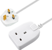 Masterplug Basic - 1 Socket, 10m, 13A, White