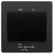 BG Electrical Evolve Black Chrome - Fan isolator