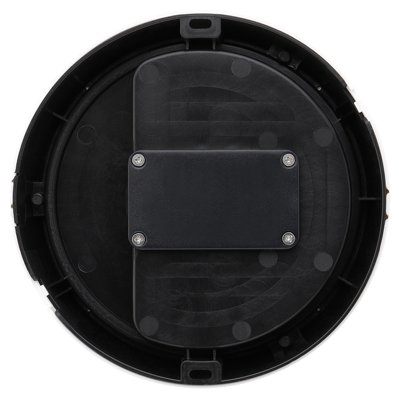 Luceco Ext Residential - Exterior residential bulkhead round 450lumens with white or black bezel