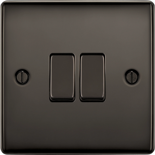 BG Electrical Nexus Metal Black Nickel - Double, 2 way switch