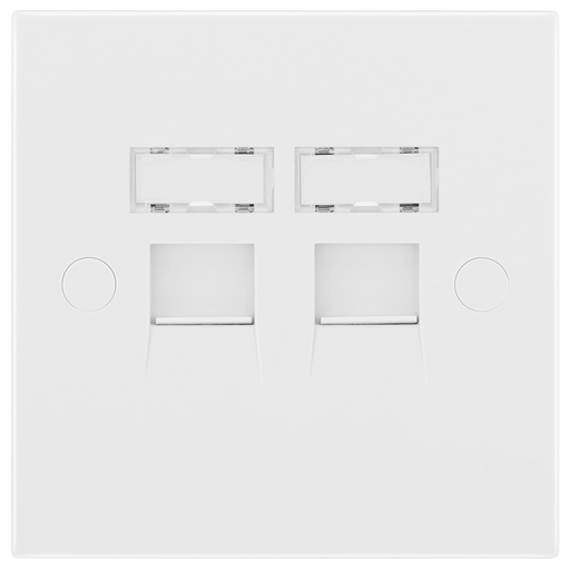 BG Electrical 900 Series - Double, RJ45 data socket (screw)
