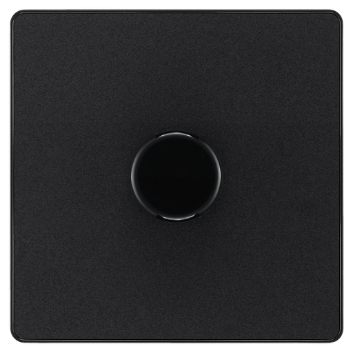 BG Electrical Evolve Matt Black - Single, 2 way push 200W