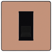 BG Electrical Evolve Polished Copper - Single, telephone socket, secondary
