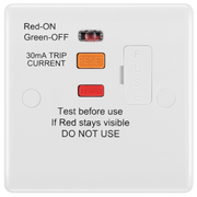 BG Electrical 800 Series - Fused unswitched,with Type A RCD and flex outlet