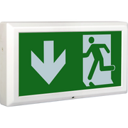 Luceco Exit Box - Tempus Exit Box 3hr Emergency Maintained C/w Down Legend