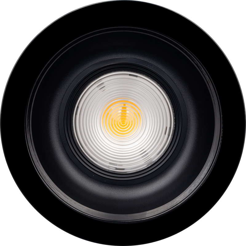 Luceco Platinum Mini Surface Downlight Dark Light Reflector RAL 9005 162mm 2800lm 27W 4000K Fixed Output