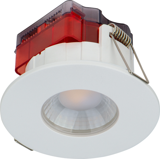 Luceco Ftype Spot Decorative LED Downlight 5W 515lm 3000K Dimmable IP65 White bezel - Flat