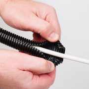 D-Line Cable Tidy - Cable Tidy Tube, Black - 1.1m, 25mm dia.