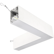 Luceco Contour Suspended - Contour 314mm suspended 90° connector module 600lumens with fixed output driver finished in white
