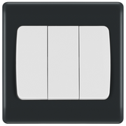 BG Electrical Part M - Triple, 2 way switch, wide rocker