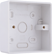 BG Electrical 800 Series - PVC Rounded Surface Box, Single, 32mm