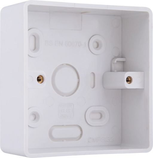 BG Electrical 800 Series - PVC Rounded Surface Box, Single, 32mm