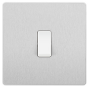 BG Electrical Evolve Brushed Steel - Single, 2 way switch