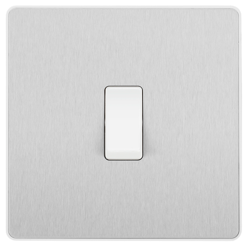 BG Electrical Evolve Brushed Steel - Single, 2 way switch