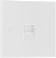 BG Electrical 900 Series - Single, RJ11 telephone socket (screw)