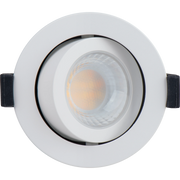 Luceco Ftype MK2 Fire Rated Downlight 4W/6W 690lm Power Change & CCT Change 3000K / 4000K Dim2Warm IP20 White - Adjustable - Pack of 1