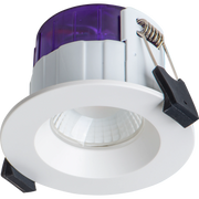 Luceco Ftype Ultra Fire Rated Downlight 4W/6W 690lm Power Change & CCT Change 3000K / 4000K Dim2Warm Dimmable IP65 White - Regressed
