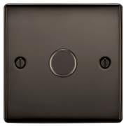 BG Electrical Nexus Metal Black Nickel - Single, 2 way push 200W