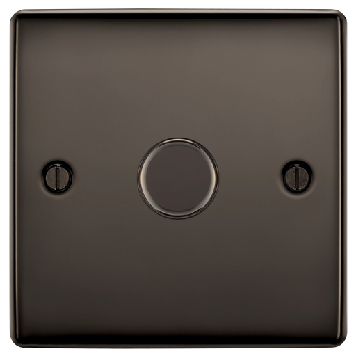 BG Electrical Nexus Metal Black Nickel - Single, 2 way push 200W