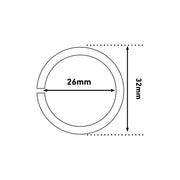 D-Line Cable Tidy - Cable Tidy Tube, Black - 1.1m, 32mm dia.