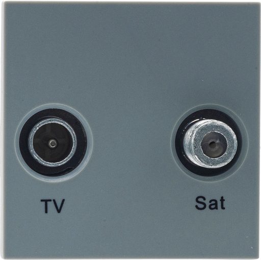 BG Electrical Euro Module - TV and satellite - IEC male radio IEC female