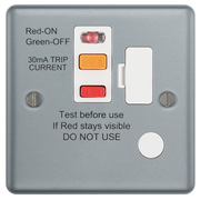 BG Electrical Metal Clad - Fused unswitched,with Type A RCD and flex outlet