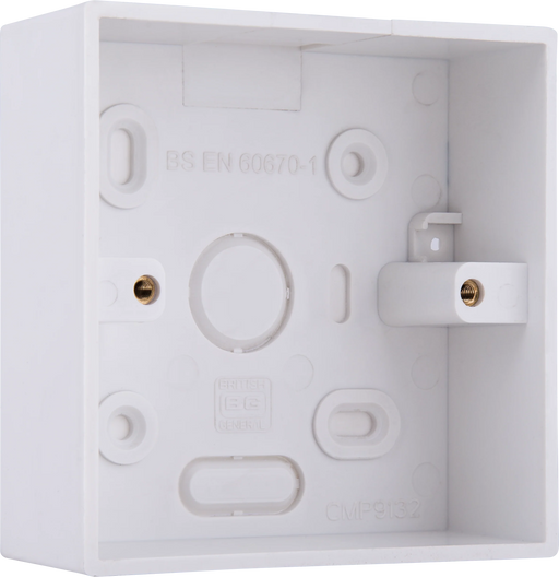 BG Electrical 900 Series - PVC Square Surface Box, Single, 32mm