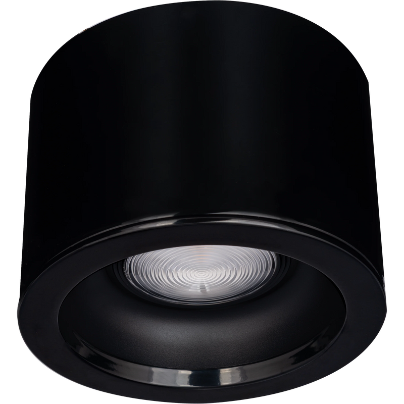 Luceco Platinum Mini Surface Downlight Dark Light Reflector RAL 9005 162mm 2800lm 27W 4000K Fixed Output