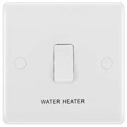 BG Electrical 800 Series - 20A, double pole, marked "water heater", with flex outlet