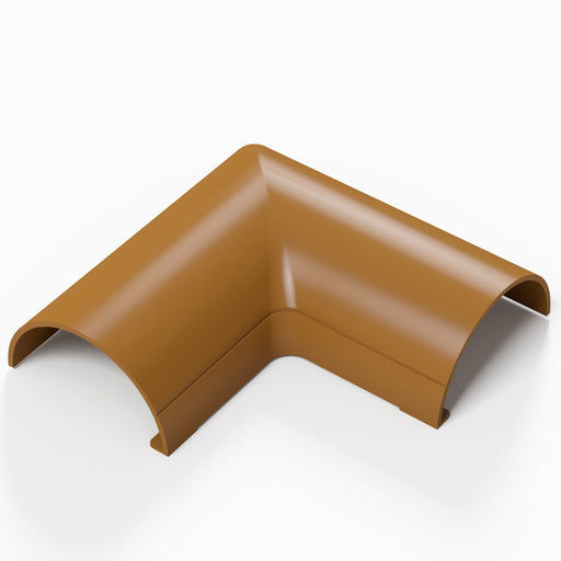 D-Line Trunking - 30x15mm Oak-Effect Flat Bend