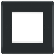 BG Electrical Euro Module - 2 module - square