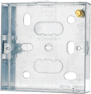 BG Electrical Contractor - Steel Knockout Box, Single, 16mm