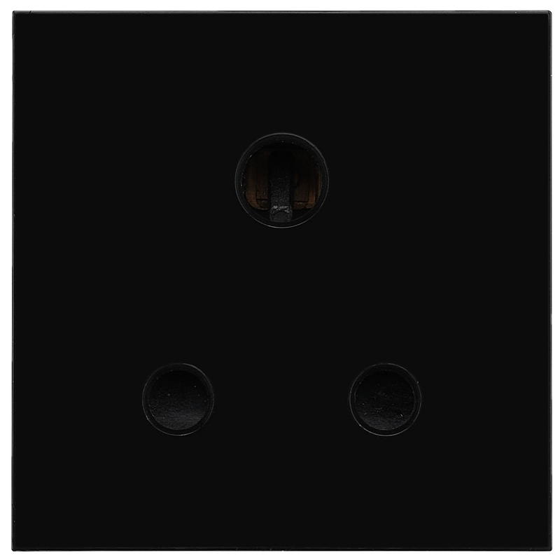 BG Electrical Euro Module - 5A round pin, unswitched socket
