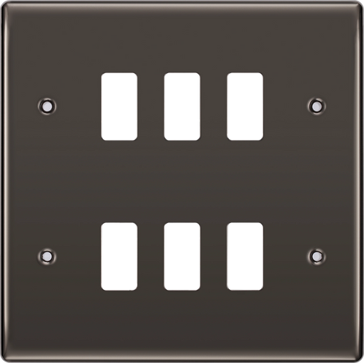 BG Electrical Grid - 6 module, square