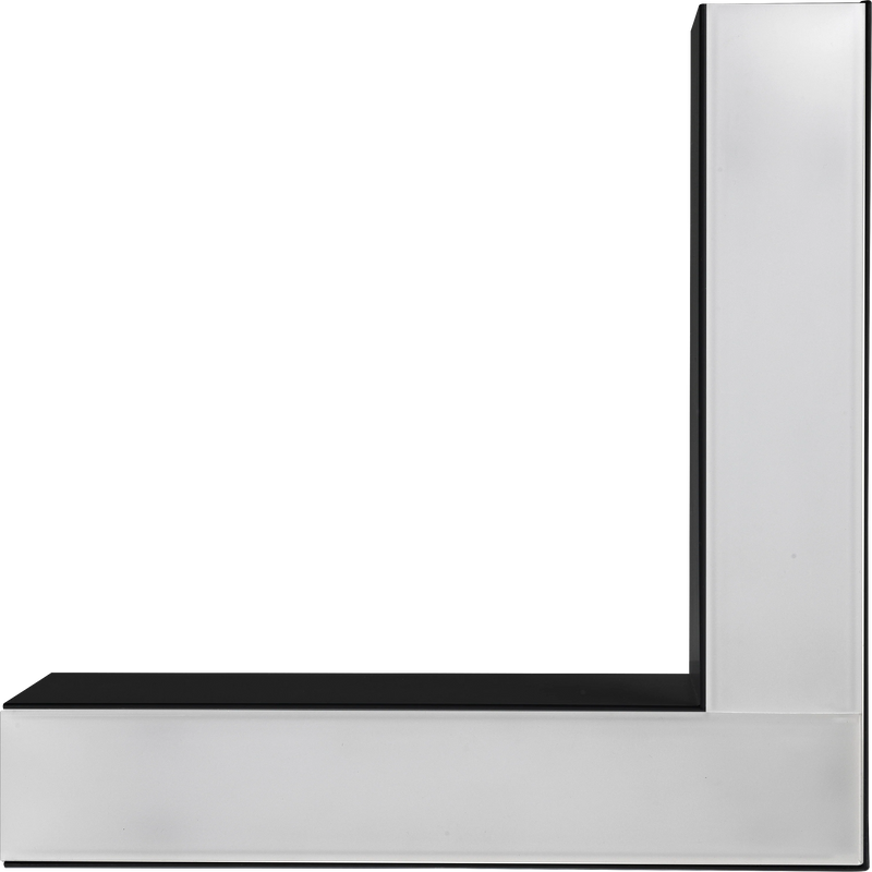 Luceco Contour Suspended - Contour 314mm suspended 90° connector module 600lumens with fixed output driver finished in black