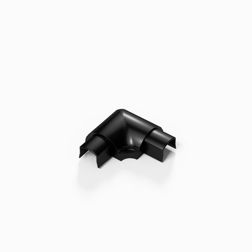 D-Line Trunking - 16x8mm Black Smooth-Fit Flat Bend