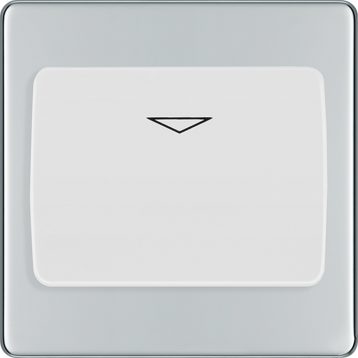 BG Electrical Flatplate Screwless Polished Chrome - Hotel key card switch