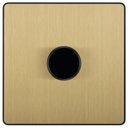 BG Electrical Evolve Satin Brass - Single, 2 way push 200W