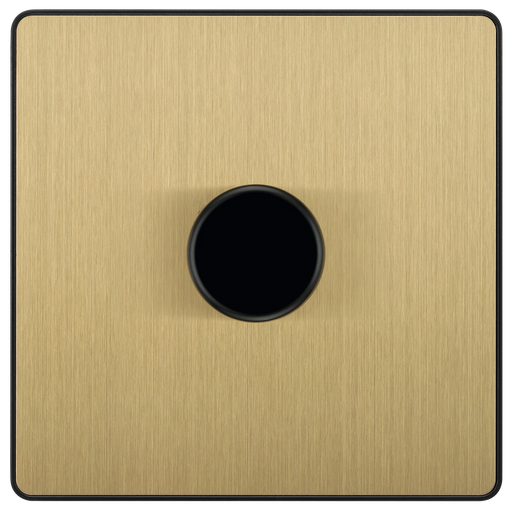 BG Electrical Evolve Satin Brass - Single, 2 way push 200W
