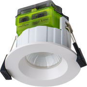 Luceco Ftype MK2 Fire Rated Downlight 4W/6W 690lm Power Change & CCT Change 3000K / 4000K Dim2Warm Dimmable IP65 White - Regressed