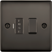BG Electrical Nexus Metal Black Nickel - Switched and fused