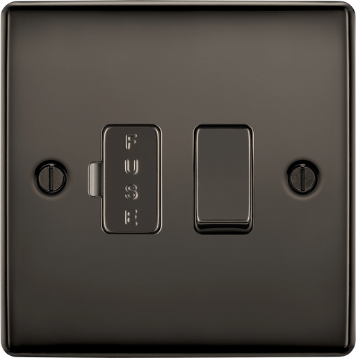 BG Electrical Nexus Metal Black Nickel - Switched and fused