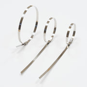 D-Line Fire Clip - Stainless Steel Cable Tie. 200mm x 4.5mm - Pack of 100