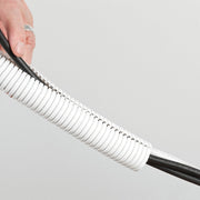 D-Line Cable Tidy - Cable Tidy Tube, White - 1.1m, 32mm dia.