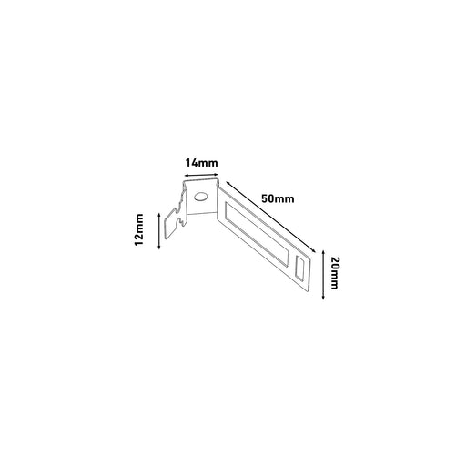 D-Line Fire Clip - Newlec Conduit Saddle 20mm - White (Pack of 20)