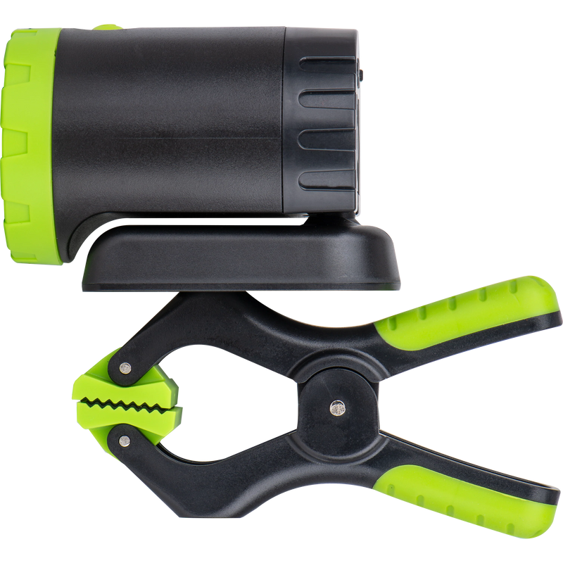 Luceco Magnetic Torch - LED Mini Spotlight with Magnet and Clamp, USB-C Rechargeable, 3 Lighting Modes, Inspection Light, Hands-Free Operation, IP44, 5W, 500lm, 6500K